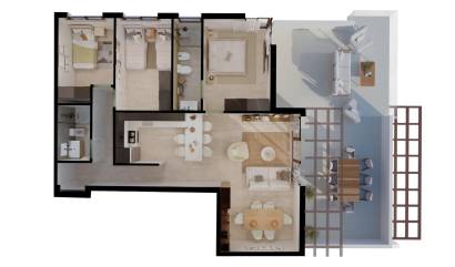 New Build - Apartment - Vera - Vera Playa