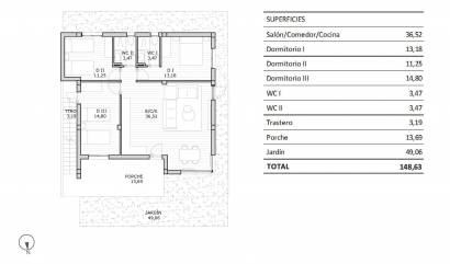 New Build - Bungalow - San Miguel de Salinas - Pueblo