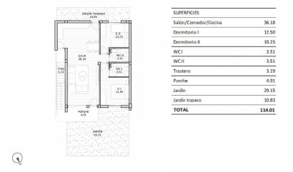 New Build - Bungalow - San Miguel de Salinas - Pueblo