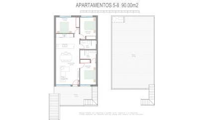 New Build - Top Floor Bungalow - Pilar de la Horadada - Parque del Mediterraneo