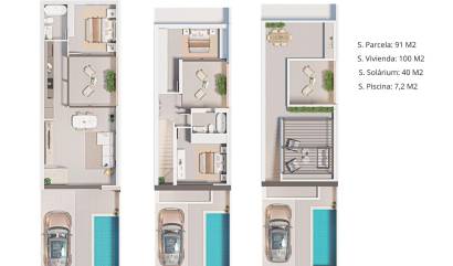 New Build - Townhouse - San Pedro del Pinatar - Pueblo