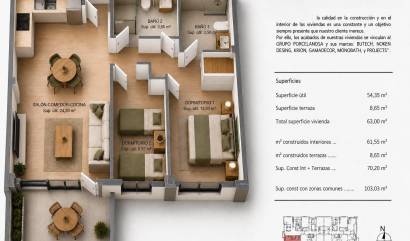 Nieuwbouw projecten - Appartment - Villajoyosa - Cala de Finestrat