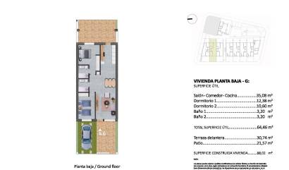 Nieuwbouw projecten - Bungalow - Pilar de la Horadada - pueblo