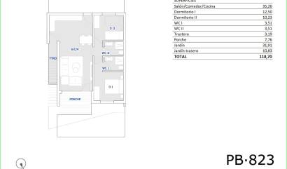 Nieuwbouw projecten - Bungalow - San Miguel de Salinas - Pueblo