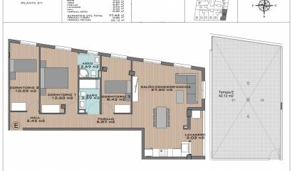 Nieuwbouw projecten - Penthouse - Algorfa - Pueblo