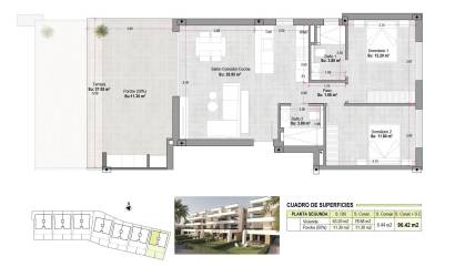Nouvelle construction - Apartment - Alhama de Murcia - Condado de Alhama
