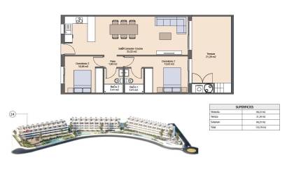 Nueva construcción  - Apartment - Finestrat - Balcón de finestrat