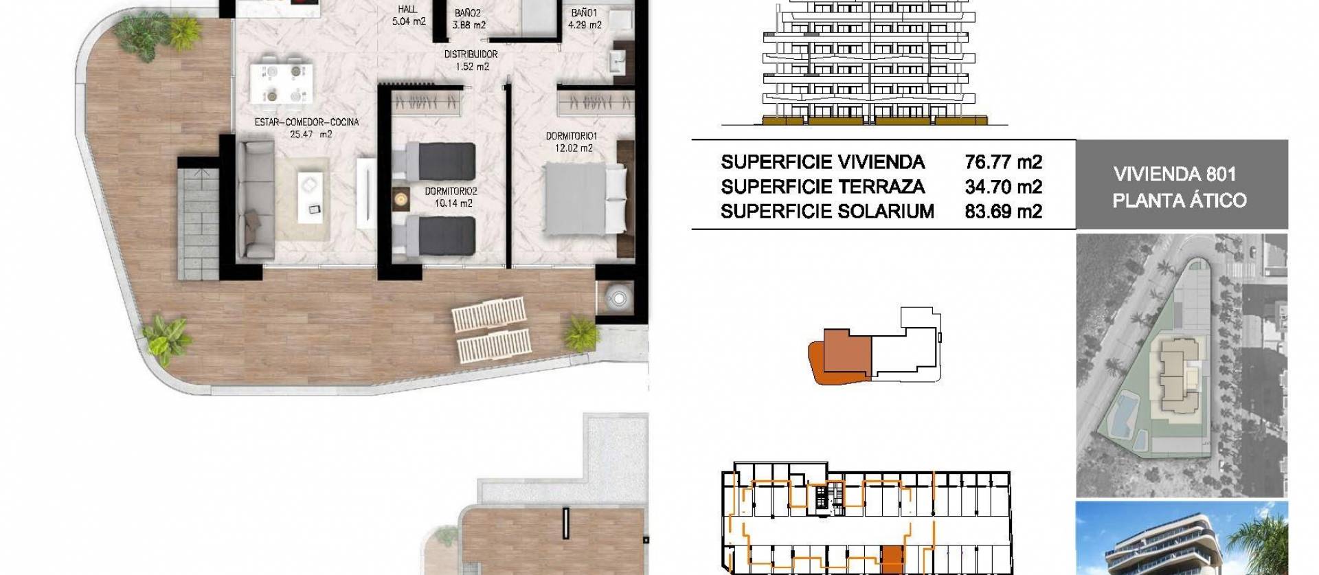 Nieuwbouw projecten - Penthouse - Guardamar del Segura - Puerto