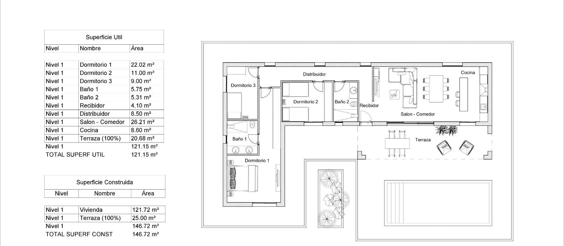 Nueva construcción  - Villa - Pinoso - Lel