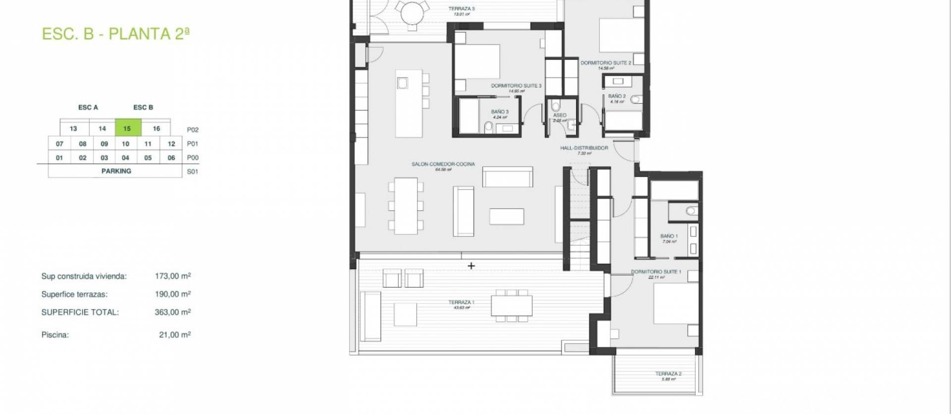 Nieuwbouw projecten - Appartment - Orihuela - Las Colinas Golf