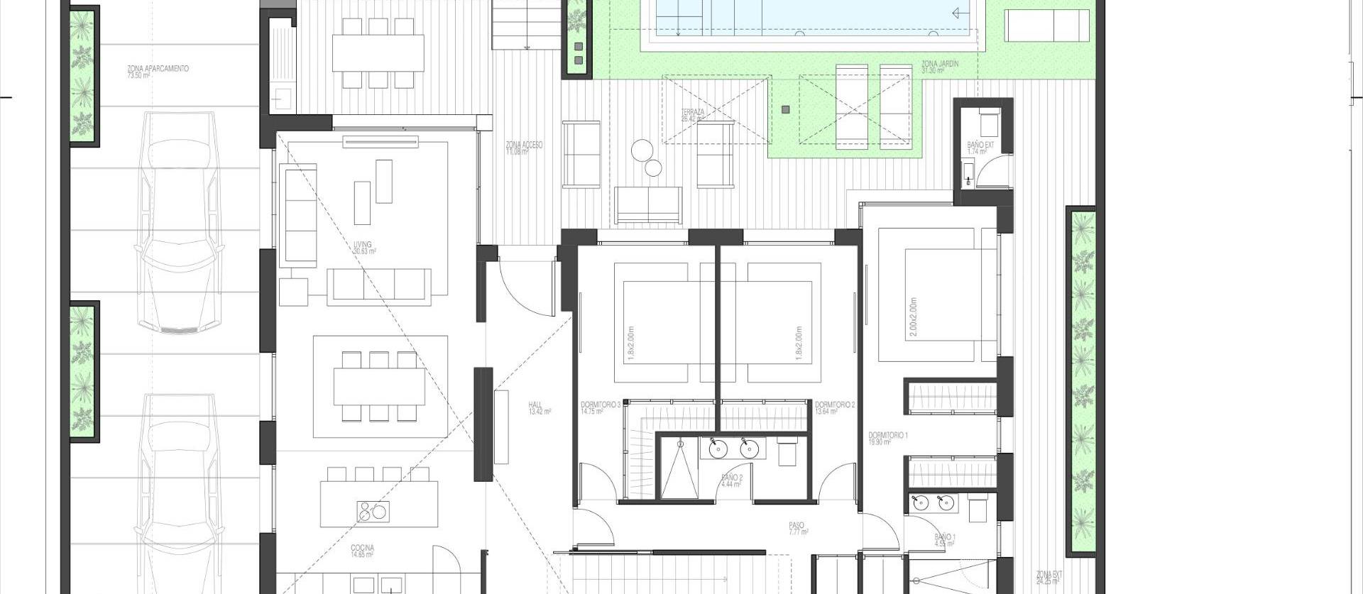 Nieuwbouw projecten - Villa - Torre Pacheco - Santa Rosalía