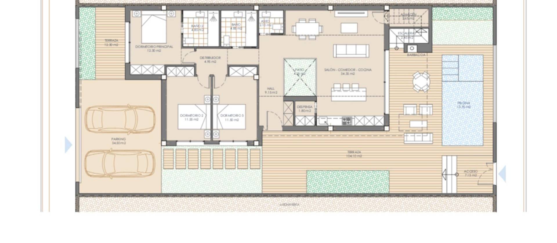 Nieuwbouw projecten - Villa - San Juan de los Terreros - Las Mimosas