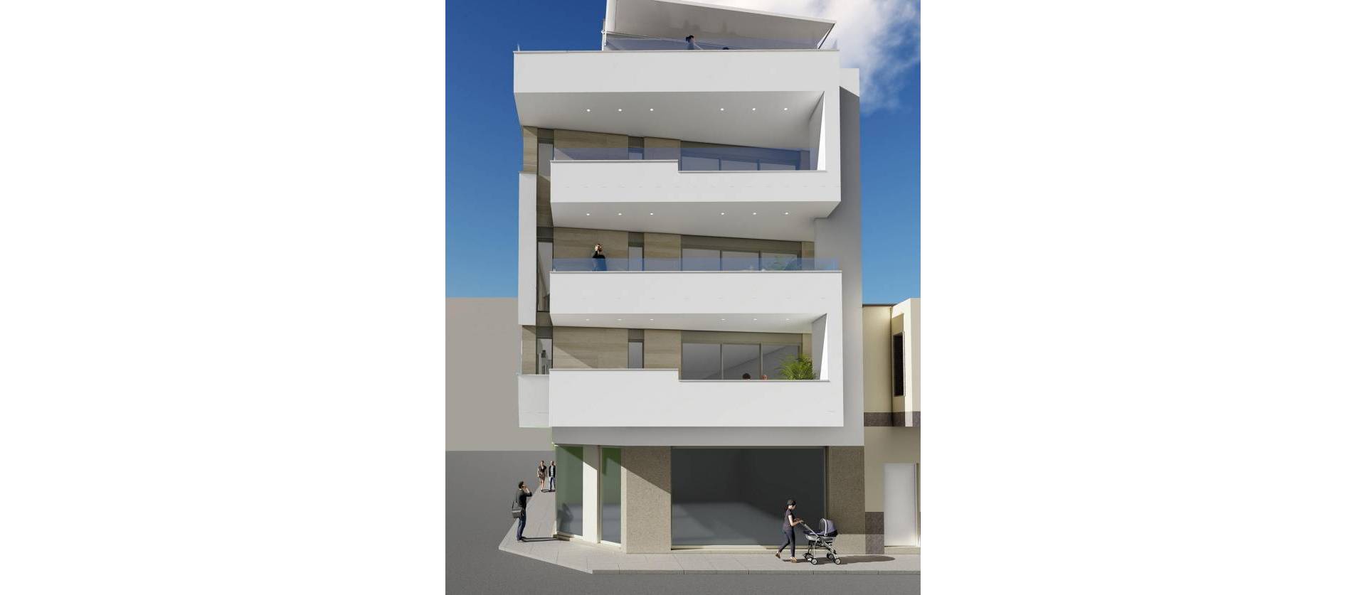 Nieuwbouw projecten - Appartment - Torrevieja - Playa del Cura