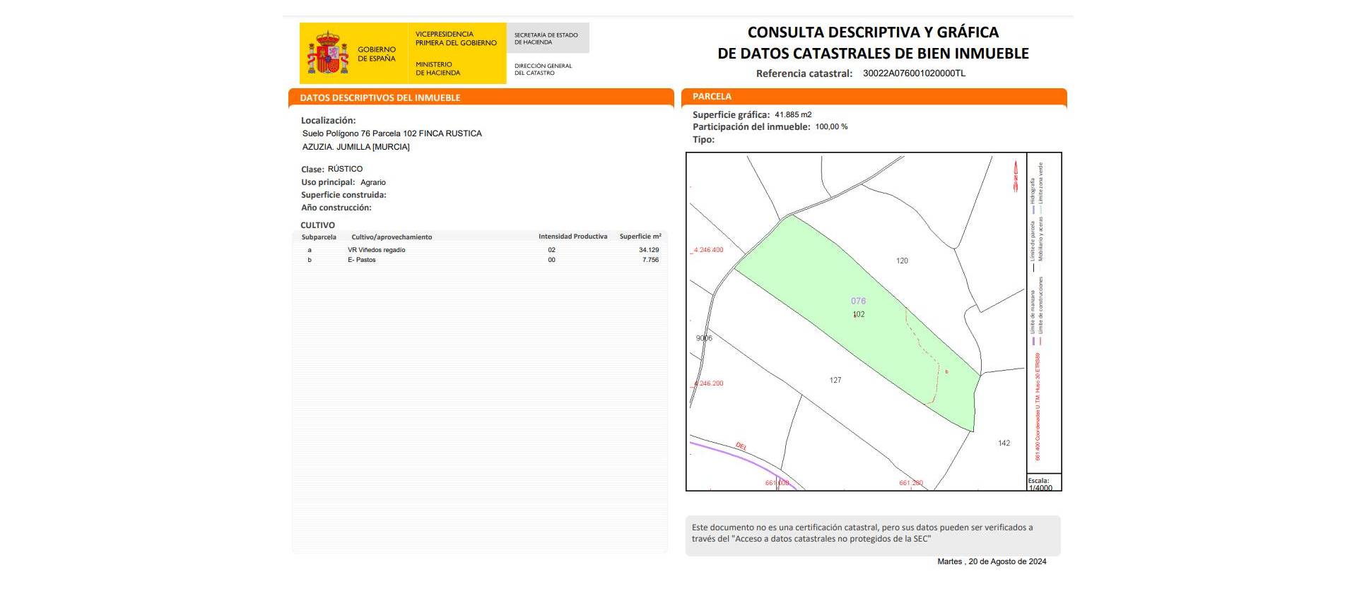 Revente - Land - Jumilla