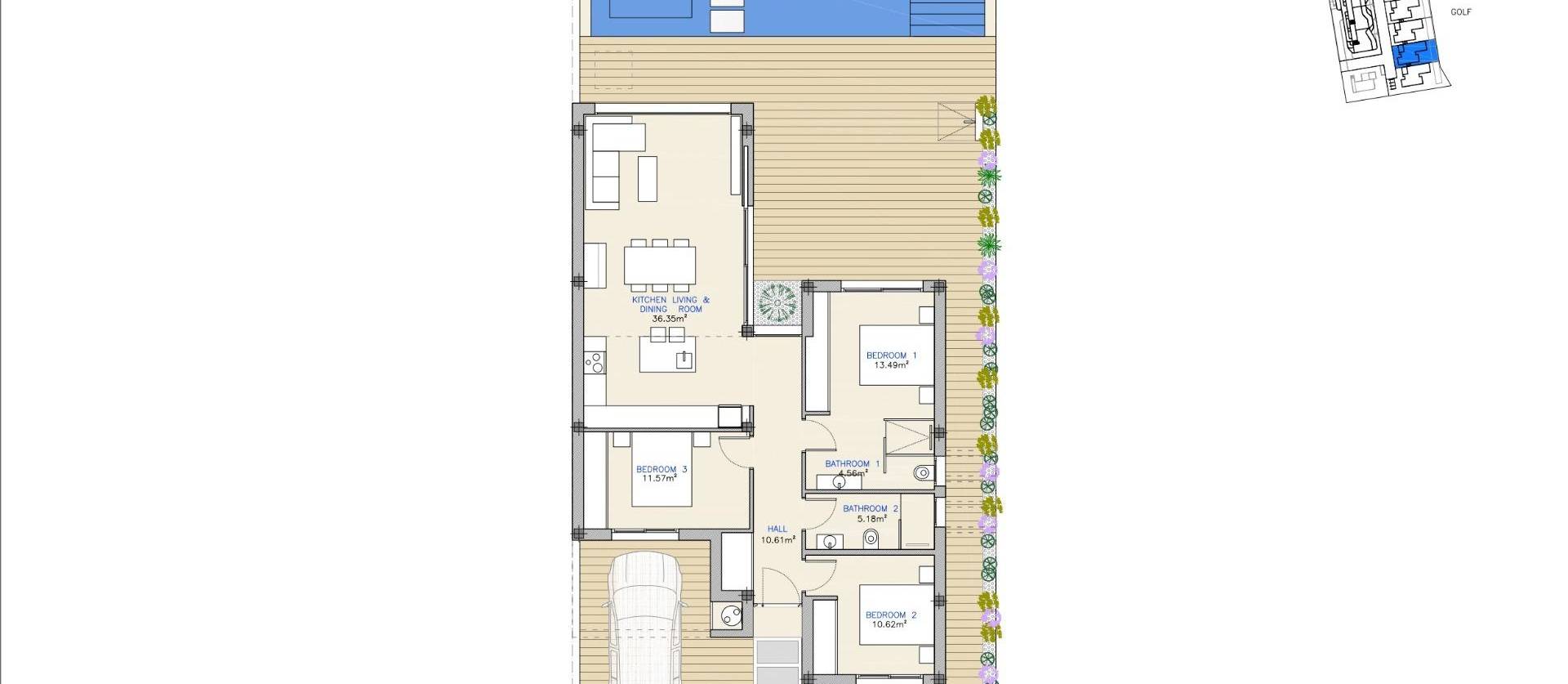 Nieuwbouw projecten - Villa - Los Alcázares - Serena Golf