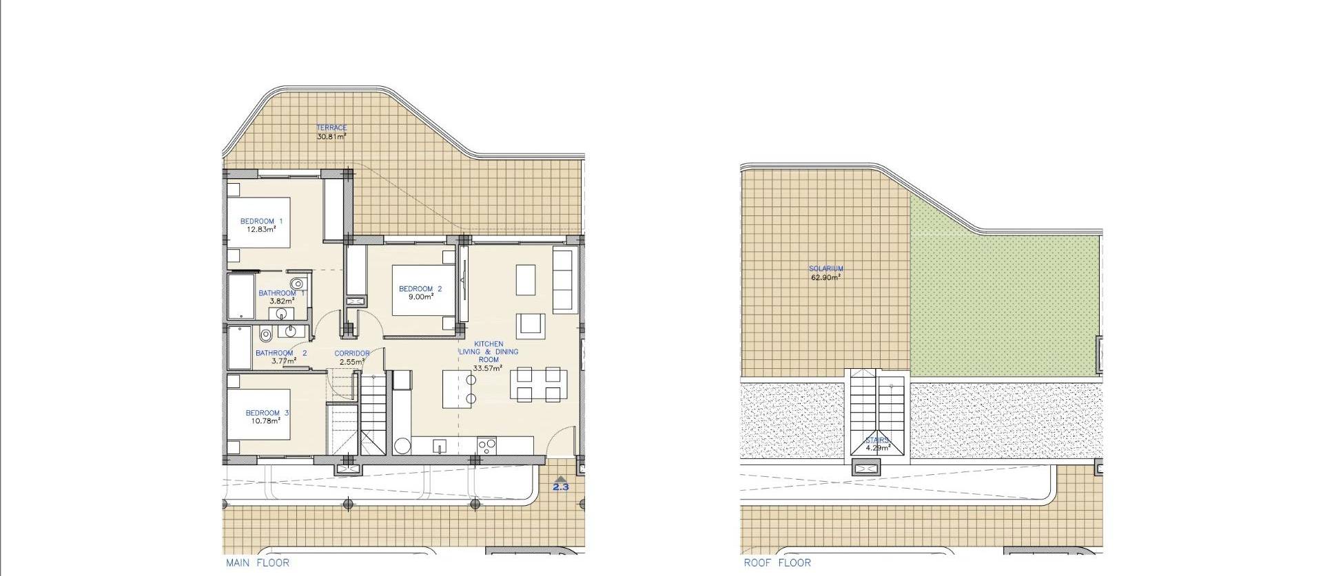 Nieuwbouw projecten - Appartment - Los Alcázares - Serena Golf