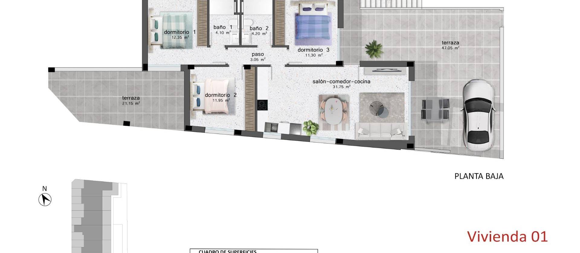 New Build - Bungalow - Pilar de la Horadada - Polígono Industrial Zona Raimundo Bened