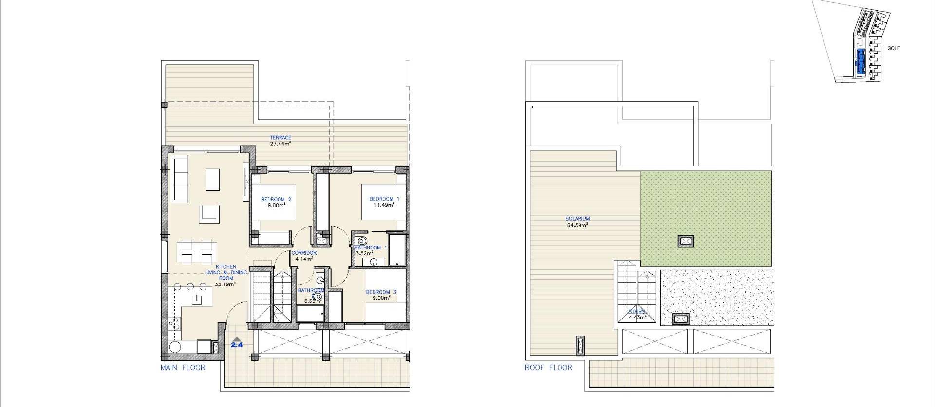 Nieuwbouw projecten - Appartment - Los Alcázares - Serena Golf