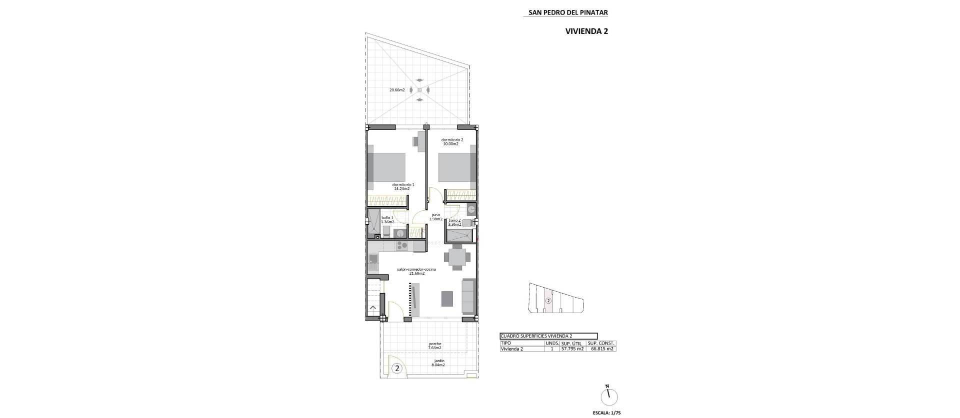 Nieuwbouw projecten - Bungalow - San Pedro del Pinatar - Los Cuarteros