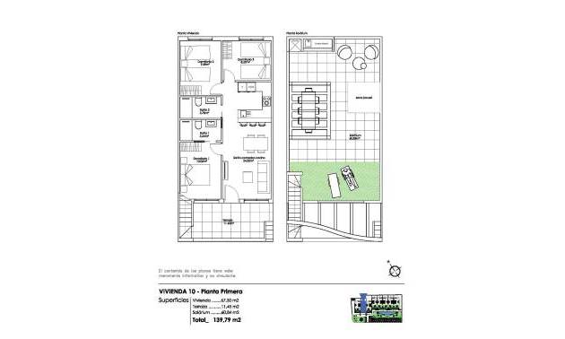 Nieuwbouw projecten - Bungalow - Pilar de la Horadada - Parque Ramon eugenio Escudero