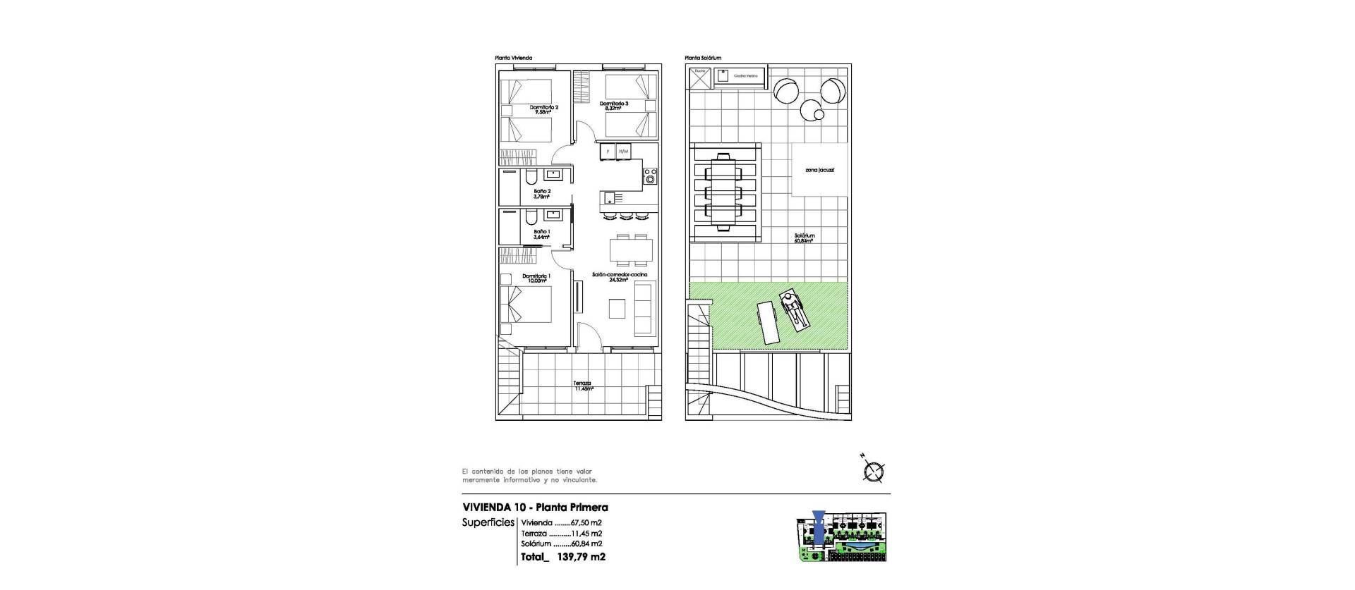 Nieuwbouw projecten - Bungalow - Pilar de la Horadada - Parque Ramon eugenio Escudero