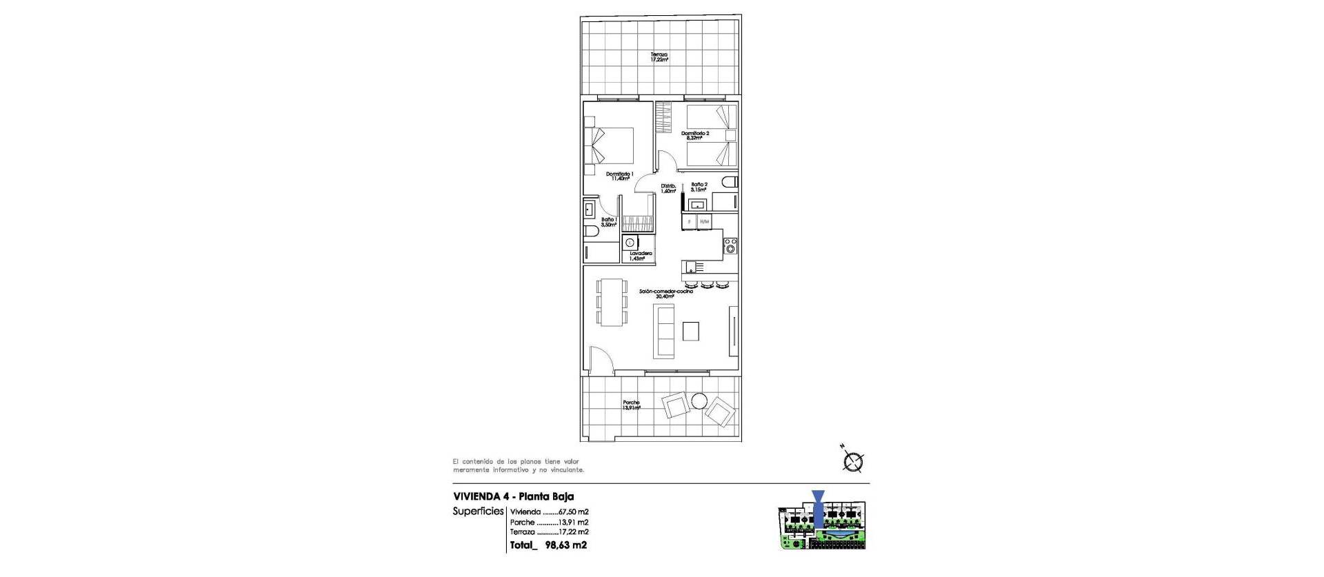 Nueva construcción  - Bungalow - Pilar de la Horadada - Parque Ramon eugenio Escudero