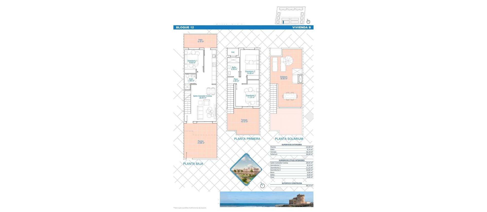 Nueva construcción  - Adosado - Pilar de la Horadada - Lo Monte