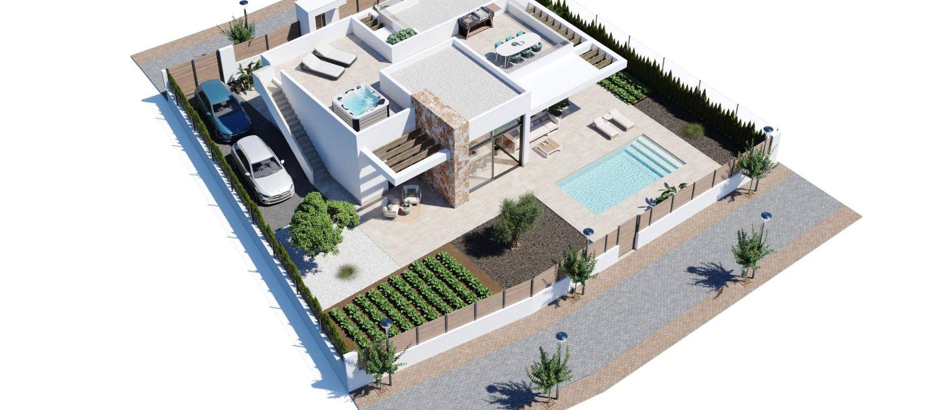 Nueva construcción  - Villa - Fuente Alamo - Hacienda del Alamo