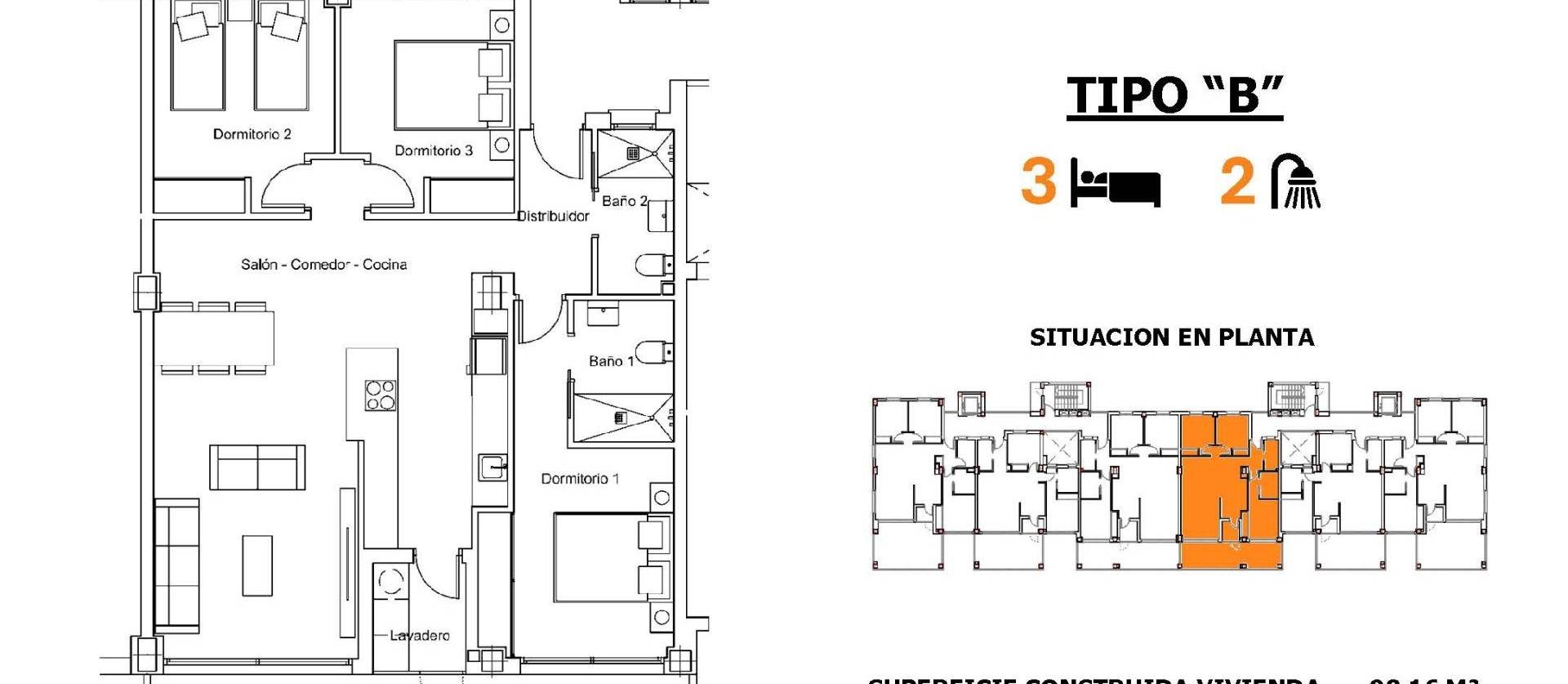 Nueva construcción  - Apartment - San Miguel de Salinas - Pueblo