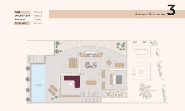 Nueva construcción  - Villa - Algorfa - La Finca Golf