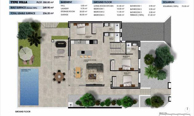 Nueva construcción  - Villa - Los Alcázares - La Serena Golf
