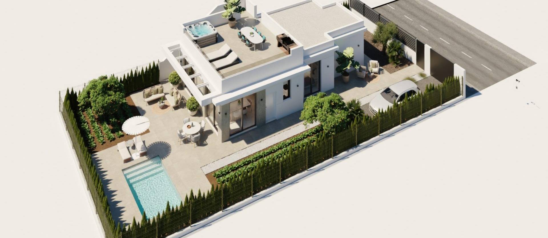 Nouvelle construction - Villa - Fuente Alamo - Hacienda Del Álamo Golf