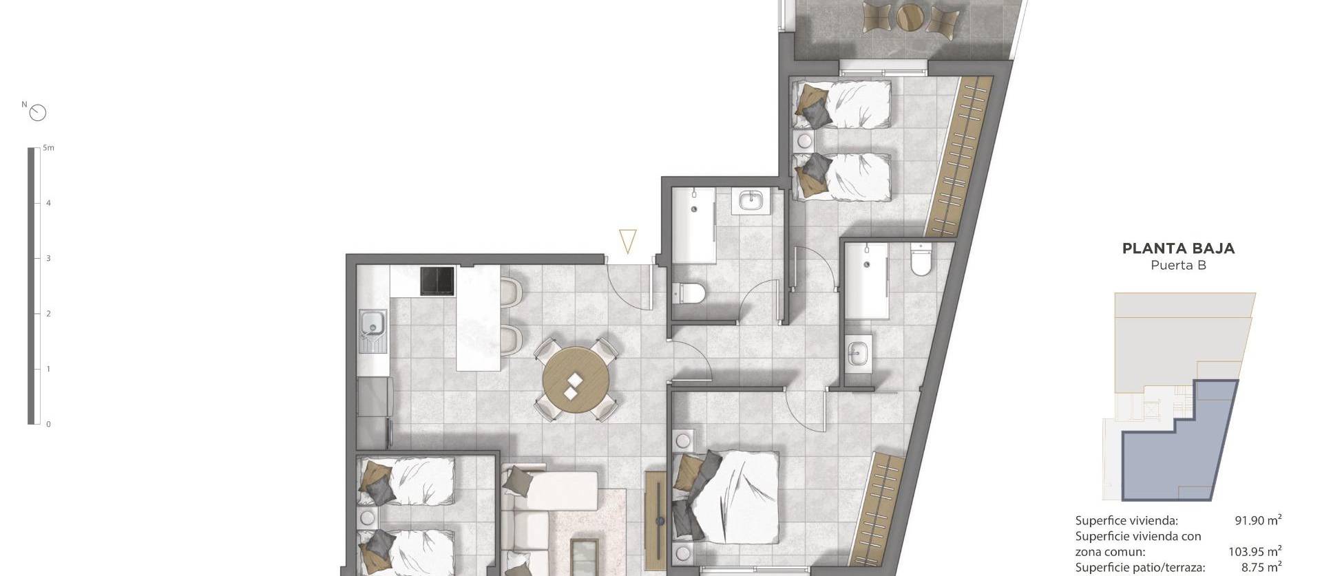 Nieuwbouw projecten - Appartment - Guardamar del Segura - Pueblo