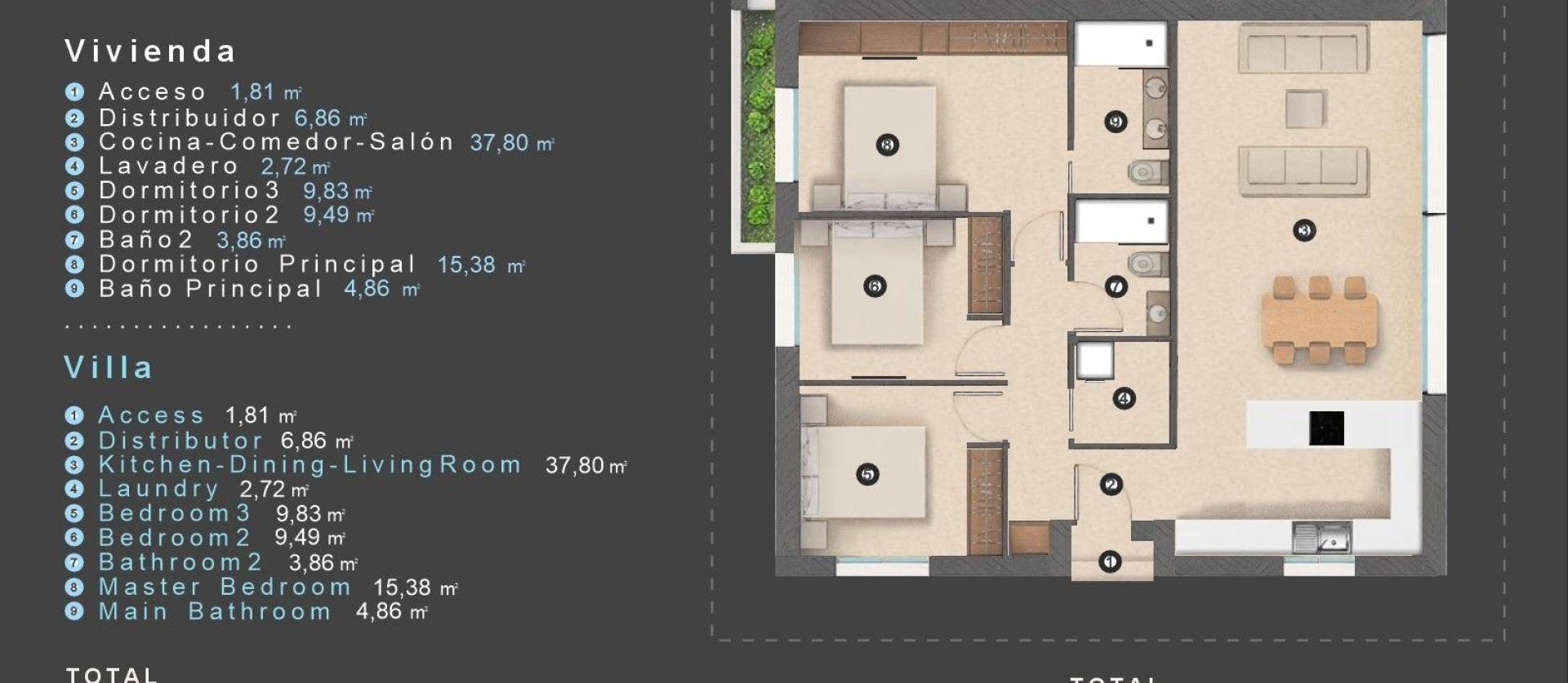Nueva construcción  - Villa - Orihuela Costa - Las Filipinas