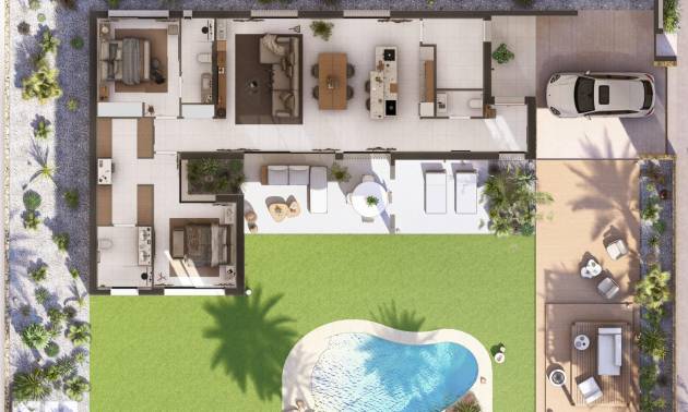 Nueva construcción  - Villa - Baños y Mendigo - Altaona Golf