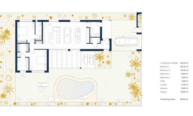 Nueva construcción  - Villa - Baños y Mendigo - Altaona Golf