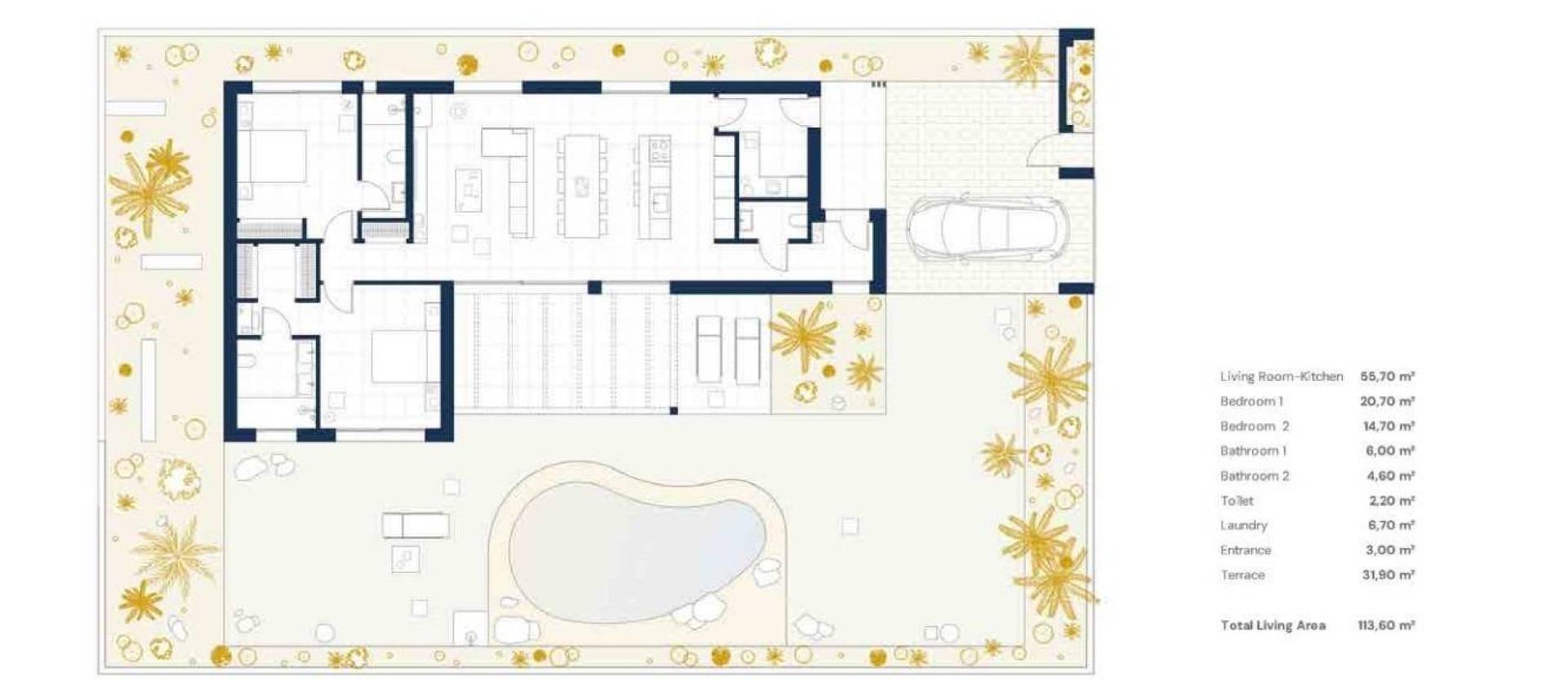 Nueva construcción  - Villa - Baños y Mendigo - Altaona Golf