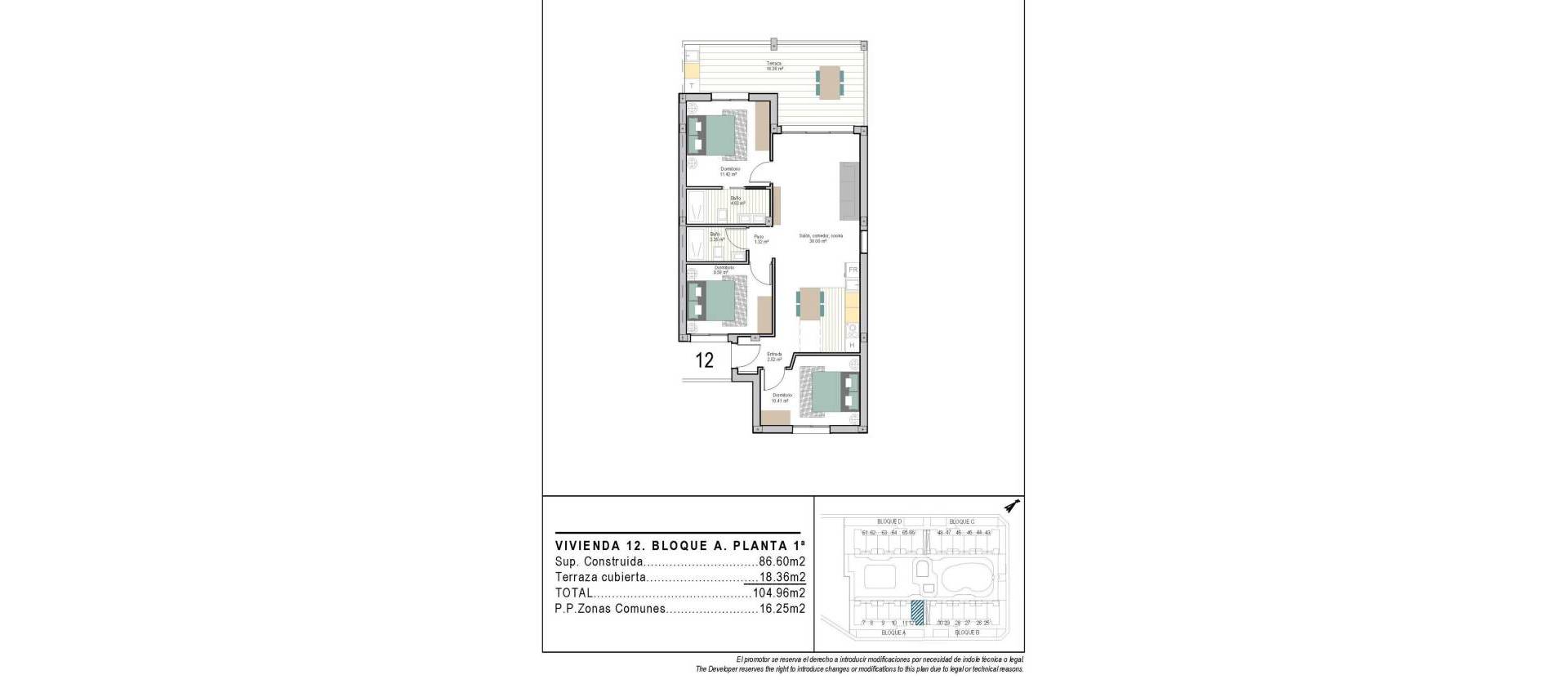Nueva construcción  - Apartment - Torre Pacheco - San Cayetano