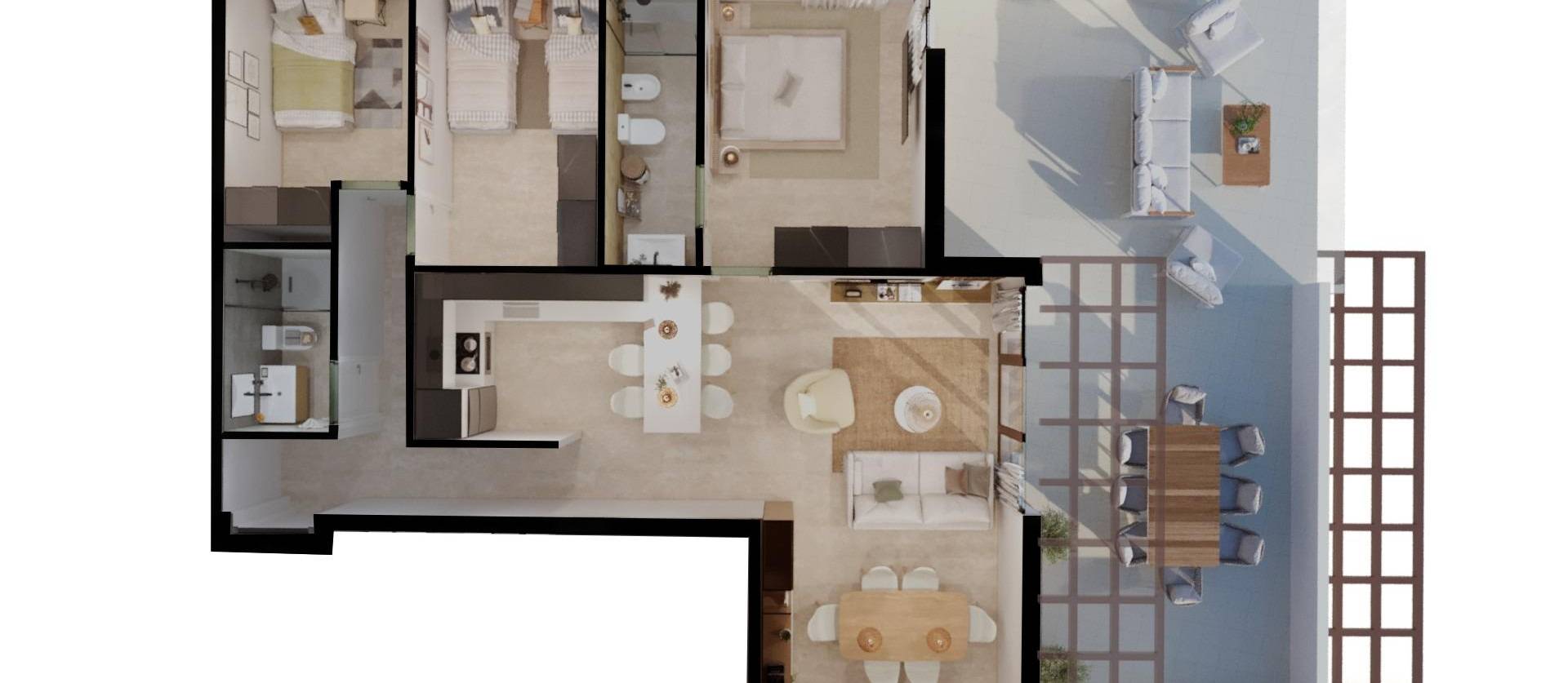 Nouvelle construction - Apartment - Vera - Vera Playa