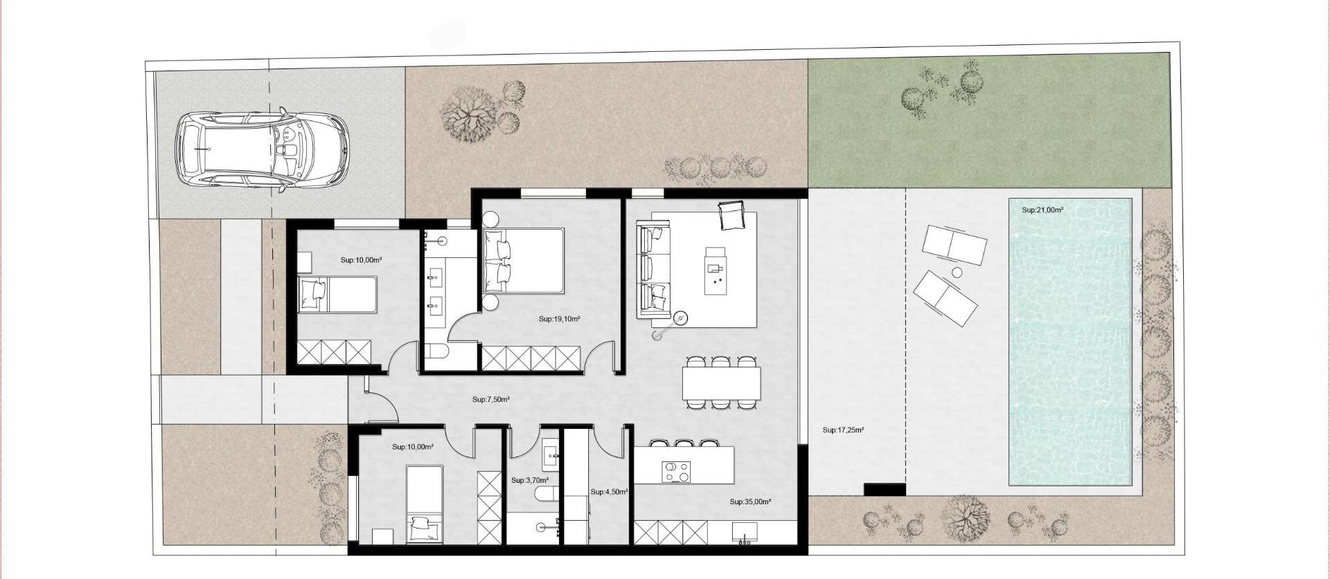 Nieuwbouw projecten - Villa - Molina De Segura - Urb. La Quinta