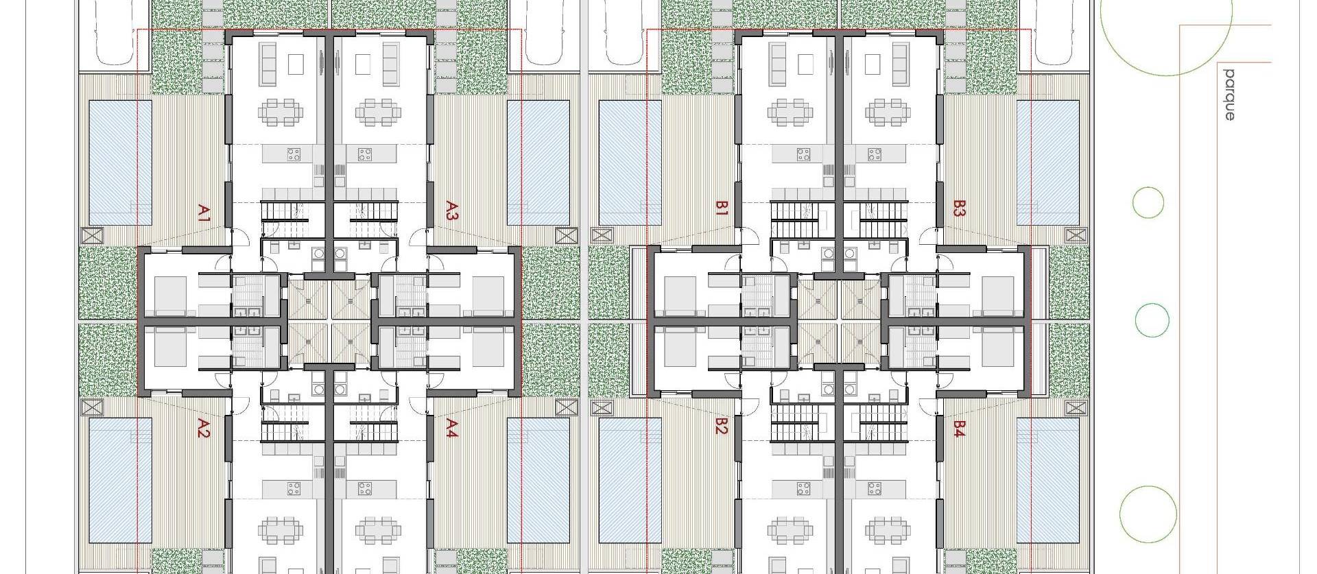 Nieuwbouw projecten - Halfvrijstaand - Bigastro - Loma Alta