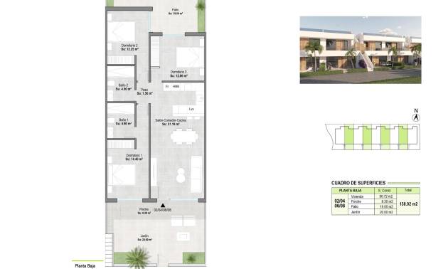 Nieuwbouw projecten - Bungalow - Alhama de Murcia - Condado de Alhama