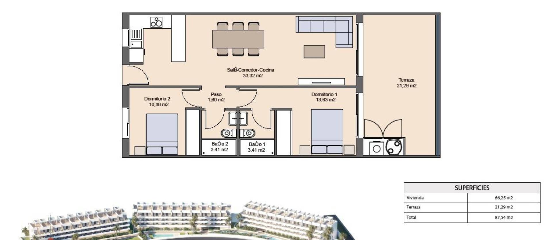 Nieuwbouw projecten - Appartment - Finestrat - Balcón de finestrat