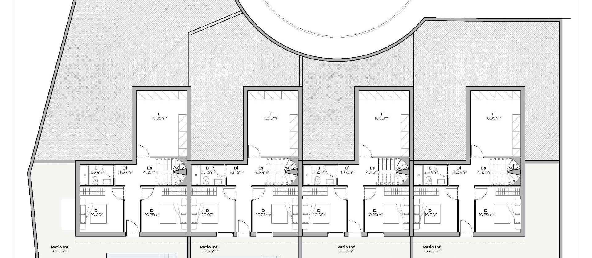 Nieuwbouw projecten - Herenhuis - Mazarron - Country Club