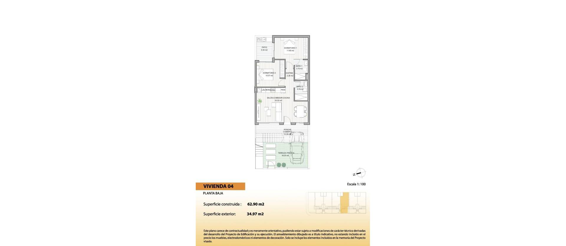 Nouvelle construction - Bungalow - San Pedro del Pinatar - El Salero