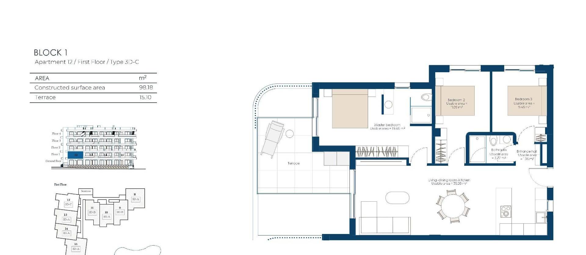 Nieuwbouw projecten - Appartment - Baños y Mendigo - El Valle Golf