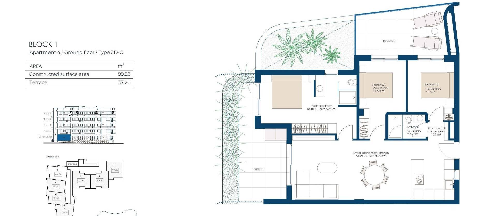 Nieuwbouw projecten - Appartment - Baños y Mendigo - El Valle Golf
