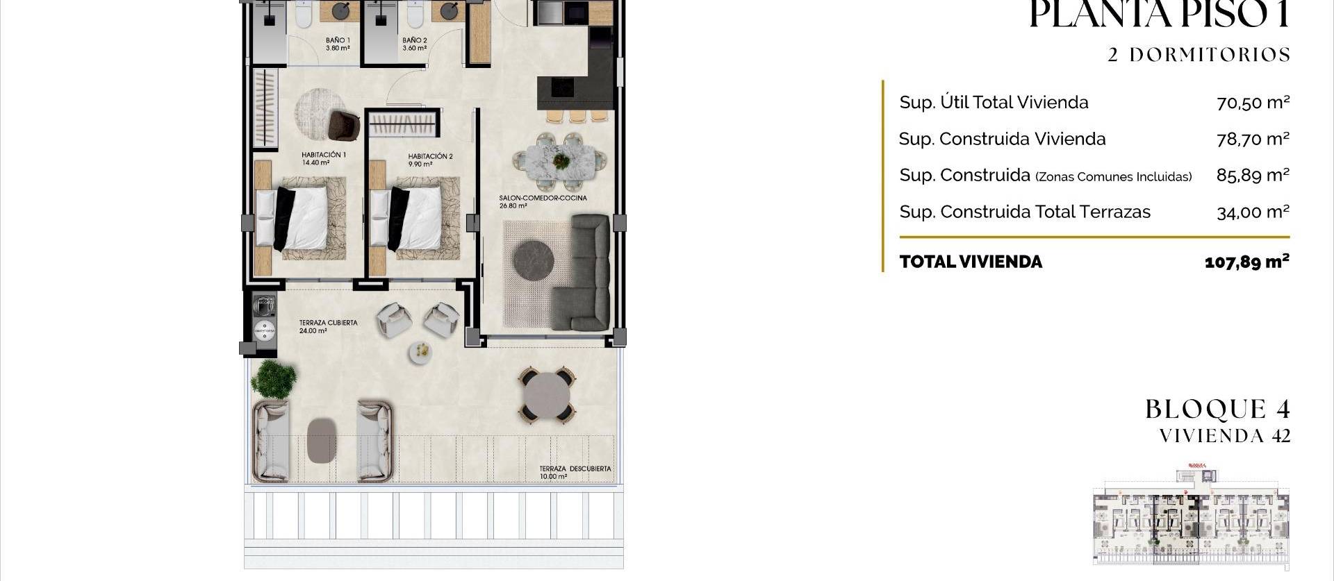 Nueva construcción  - Apartment - Finestrat - Balcón de finestrat