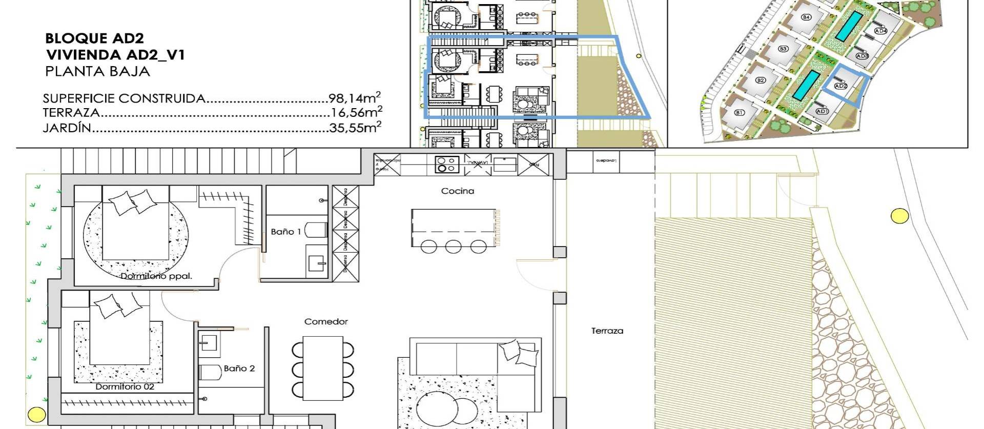 Nouvelle construction - Bungalow - Torre Pacheco - Santa Rosalía