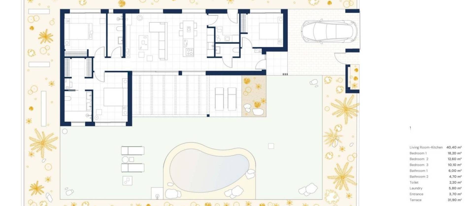 Nieuwbouw projecten - Villa - Baños y Mendigo - Altaona Golf